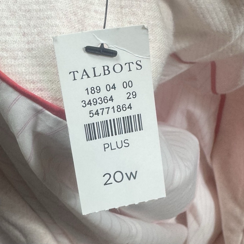 Talbots Blazer Cotton Modal Blend Light Pink 2 Button Jacket Plus Size 20 NEW - Picture 10 of 11
